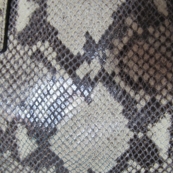 Michael Kors Gray Snakeskin Silver Hardware Large Hamilton Bag - Picture 9 of 15